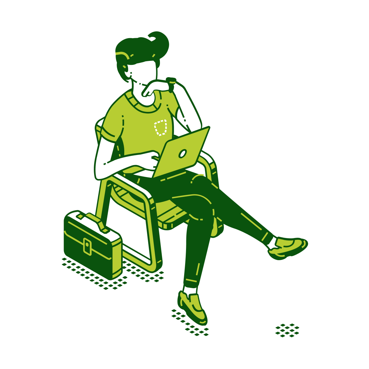 Illustration of an applicant undergoing assessment for academy selection