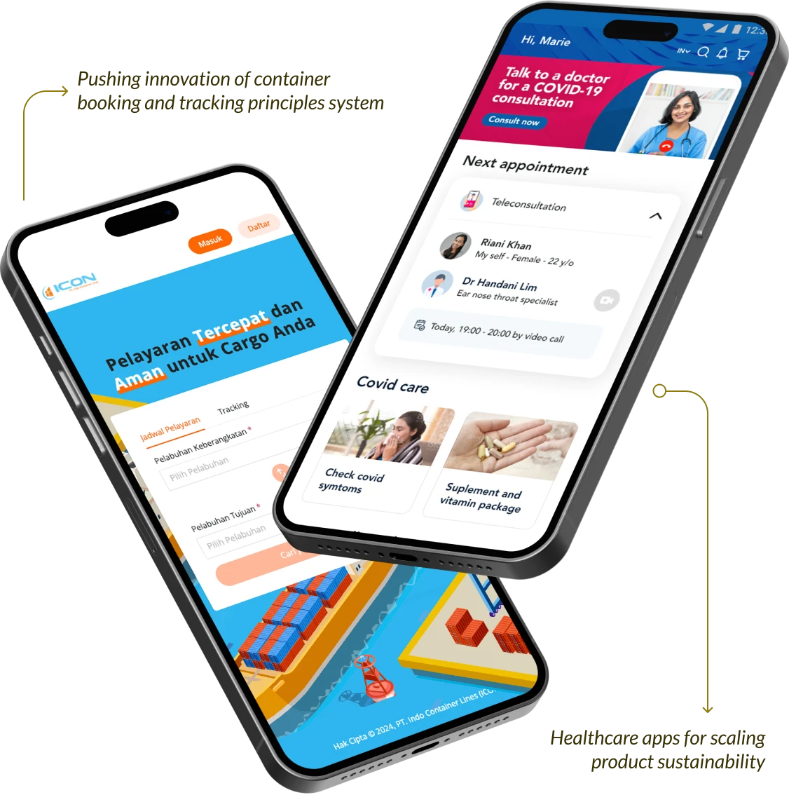 Illustration of mobile app development services